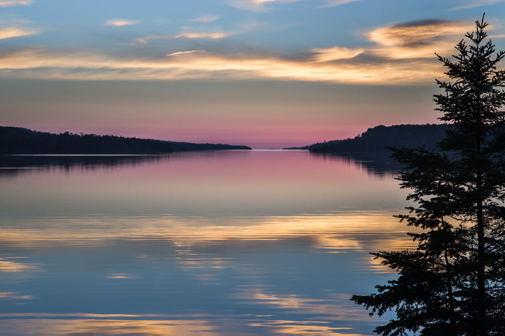 Sunrise Over Moskey Basin at Isle Royale National Park Michigan