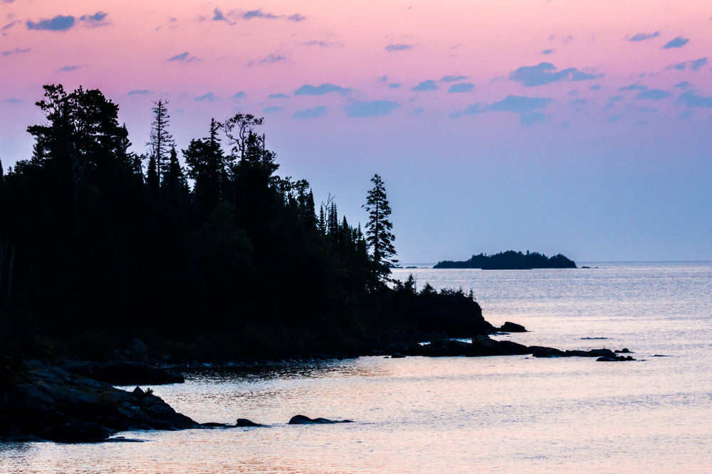 Sunrise View of Coast of Isle Royale National Park Michigan