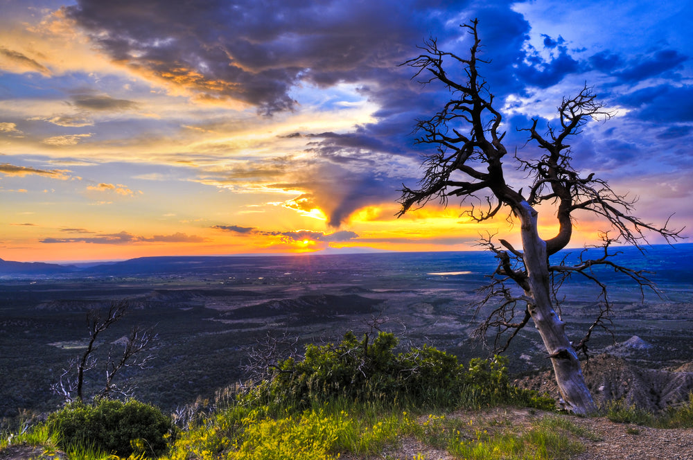 Sunsetting Over Mesa Verde National Park Colorado