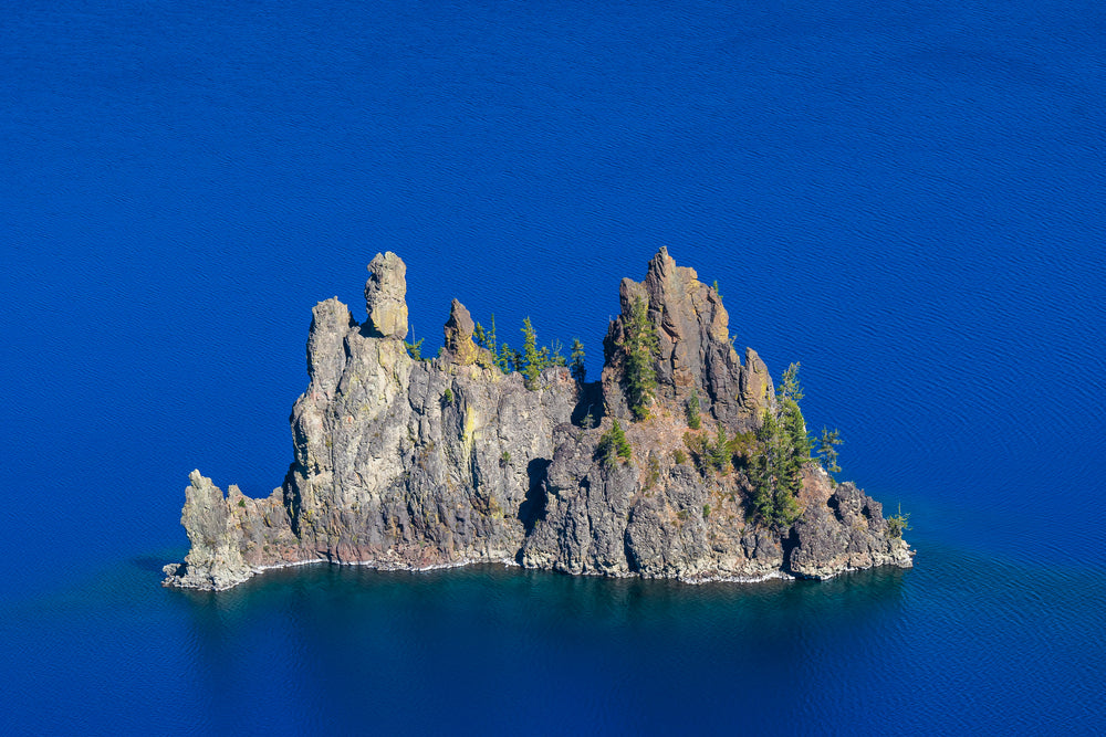 The Phantom Ship on the Blue in Crater Lake National Park Oregon