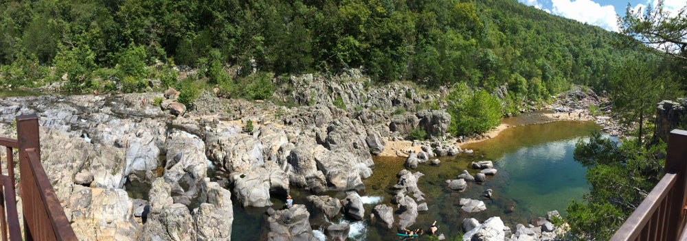 View of Sunny Day in Johnsons Shut-ins State Park Missouri