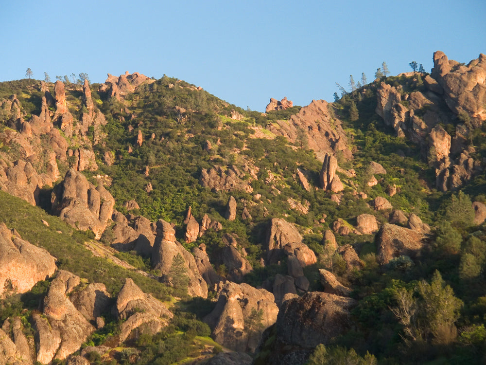 Volcanic Boulders Along Western Side of Mountains in Pinnacles National Park