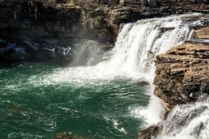 Waterfall at Little River RV Park