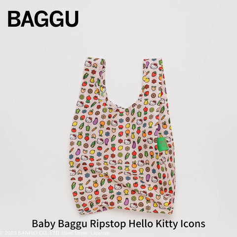 BAGGU×Sanrio Baby BAGGU ハローキティアイコン。 サンリオキャラクターとのコラボレーションBAGGUが登場！