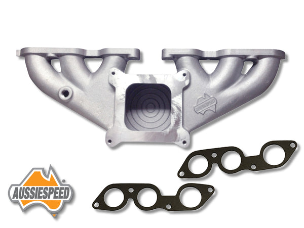 As0044 Chevy Inline 250 292 6 Cylinder Intake Manifold 4 Barrel Chrome Bumper Speed Shop