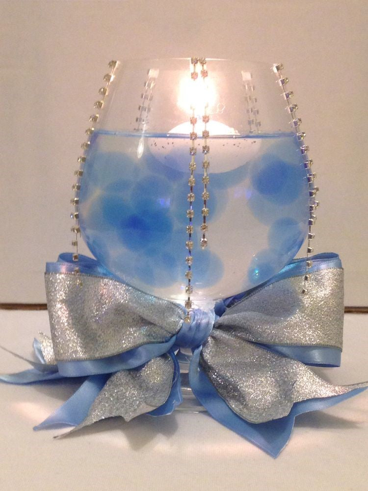 Transparent Water Gels Packet Blue Water Gel Accents For Vase