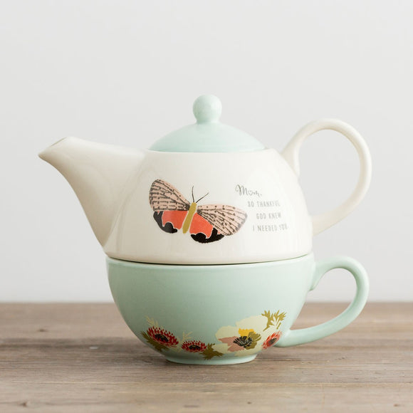 So Thankful - Teapot and Cup Set for Mom – Heritage House Gallery