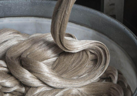 French flax fibers are free to make French linen