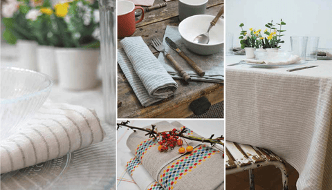 French linen tablecloths, napkins and tea towels in Australia with French Bliss