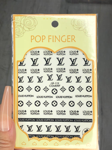 Big & Bold Gold L Nail Stickers #19 – The Additude Shop