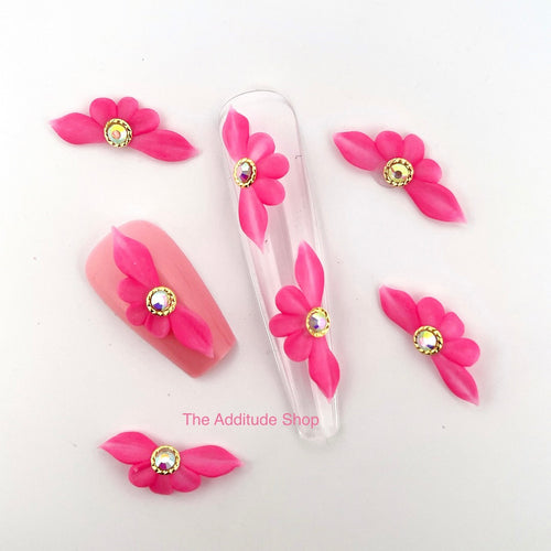 NEW-3D Acrylic Nail Flowers Decals (5 Pieces) – The Additude Shop