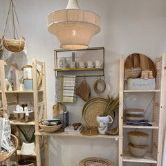 Natural wicker home accessories