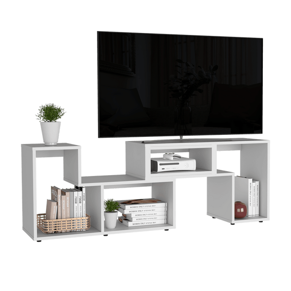 Librería estantería con dos baldas SPACEO HOME blanco 40x100x30 cm