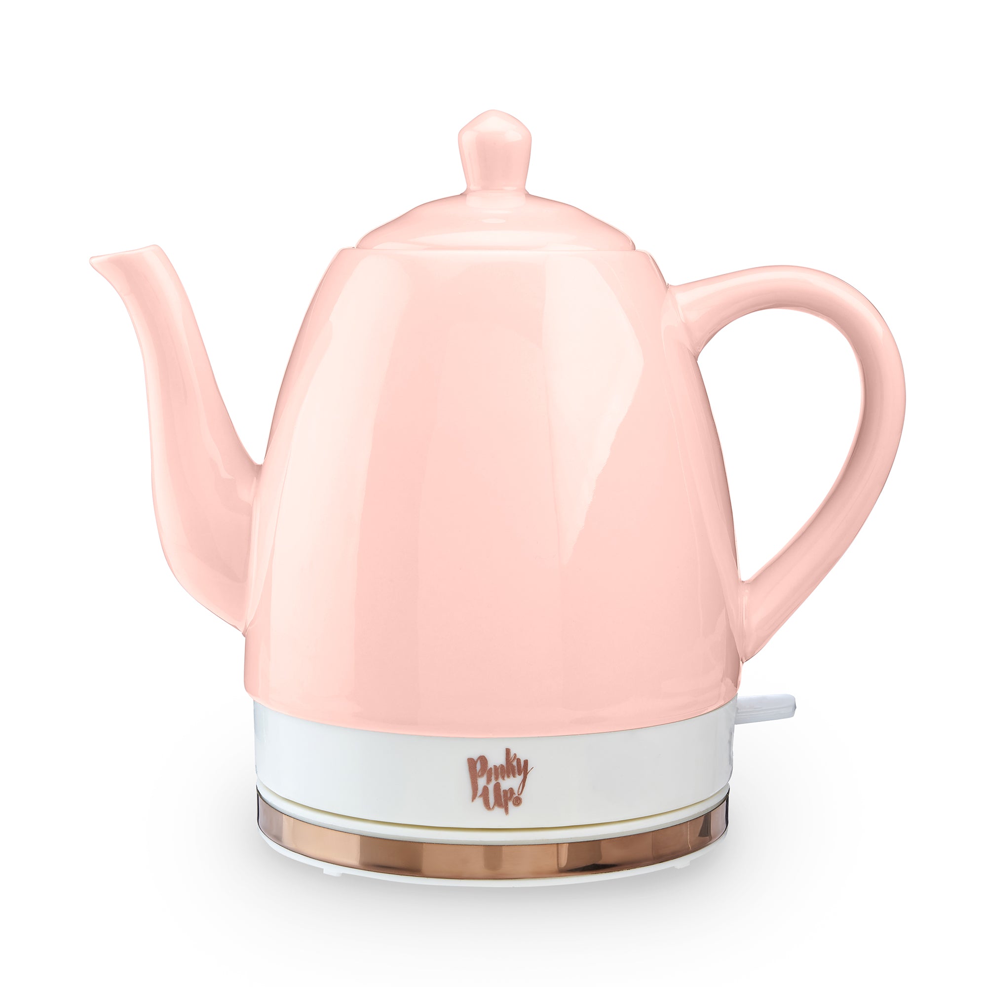 Noelle™ Pink Ceramic Electric Tea Kettle - Pinky Up Tea product image