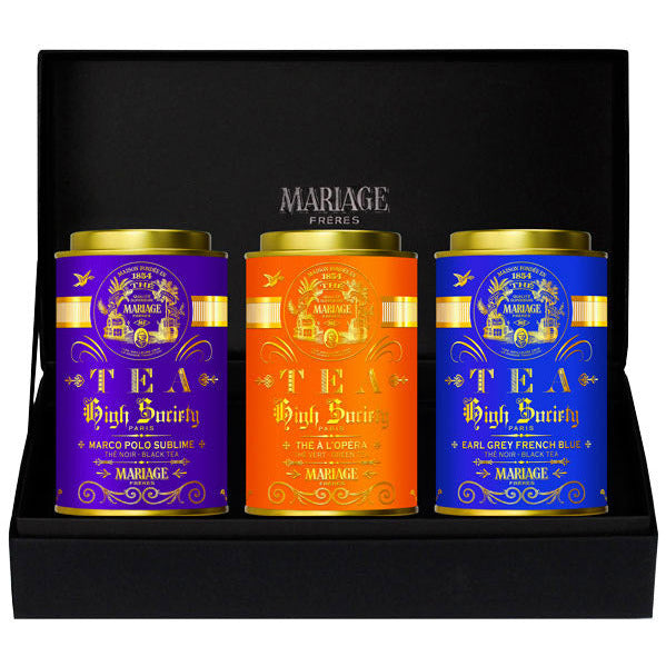 Marco Polo Tea Gift Set in a Basket from Mariage Frères – Market