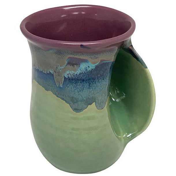 Hand-Hug Mug, RH, Purple/Blue/Green