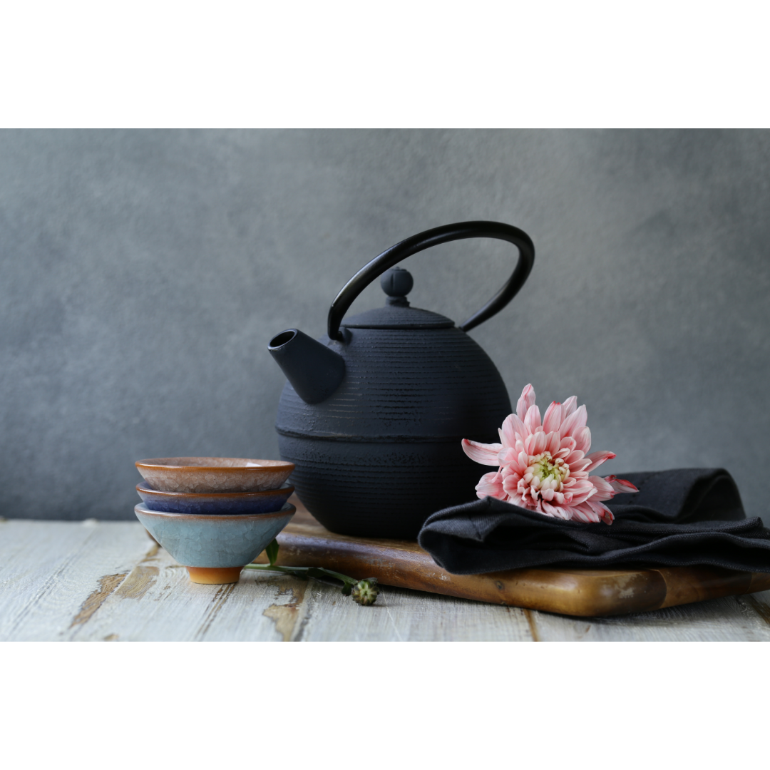 Teapot, Textured Black Iron