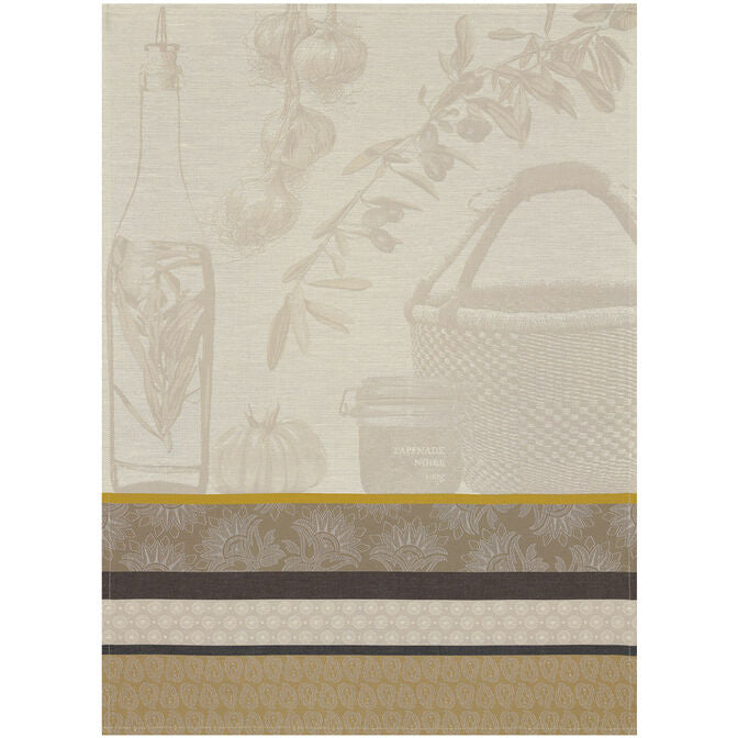 Tea Towel, Savor Provence Cuisine, Tan