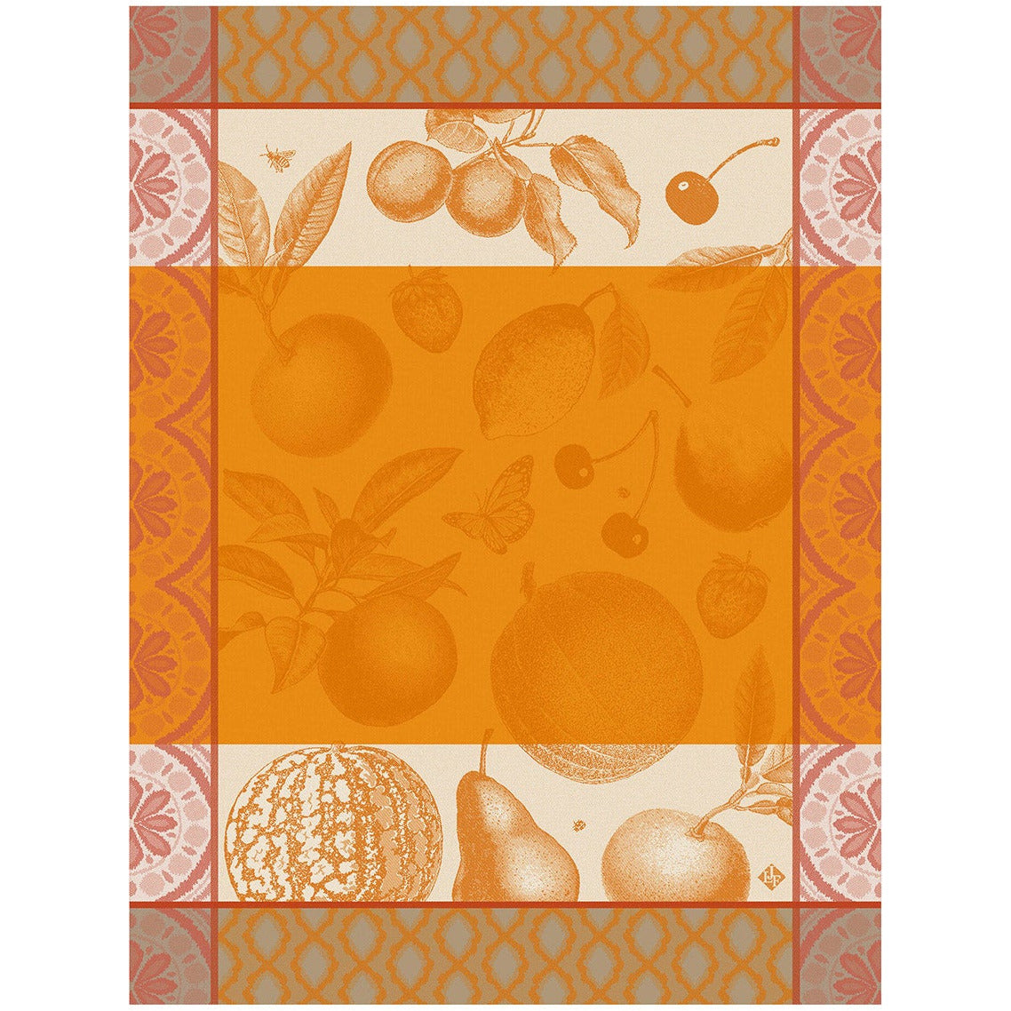 Tea Towel, French Country, Orange