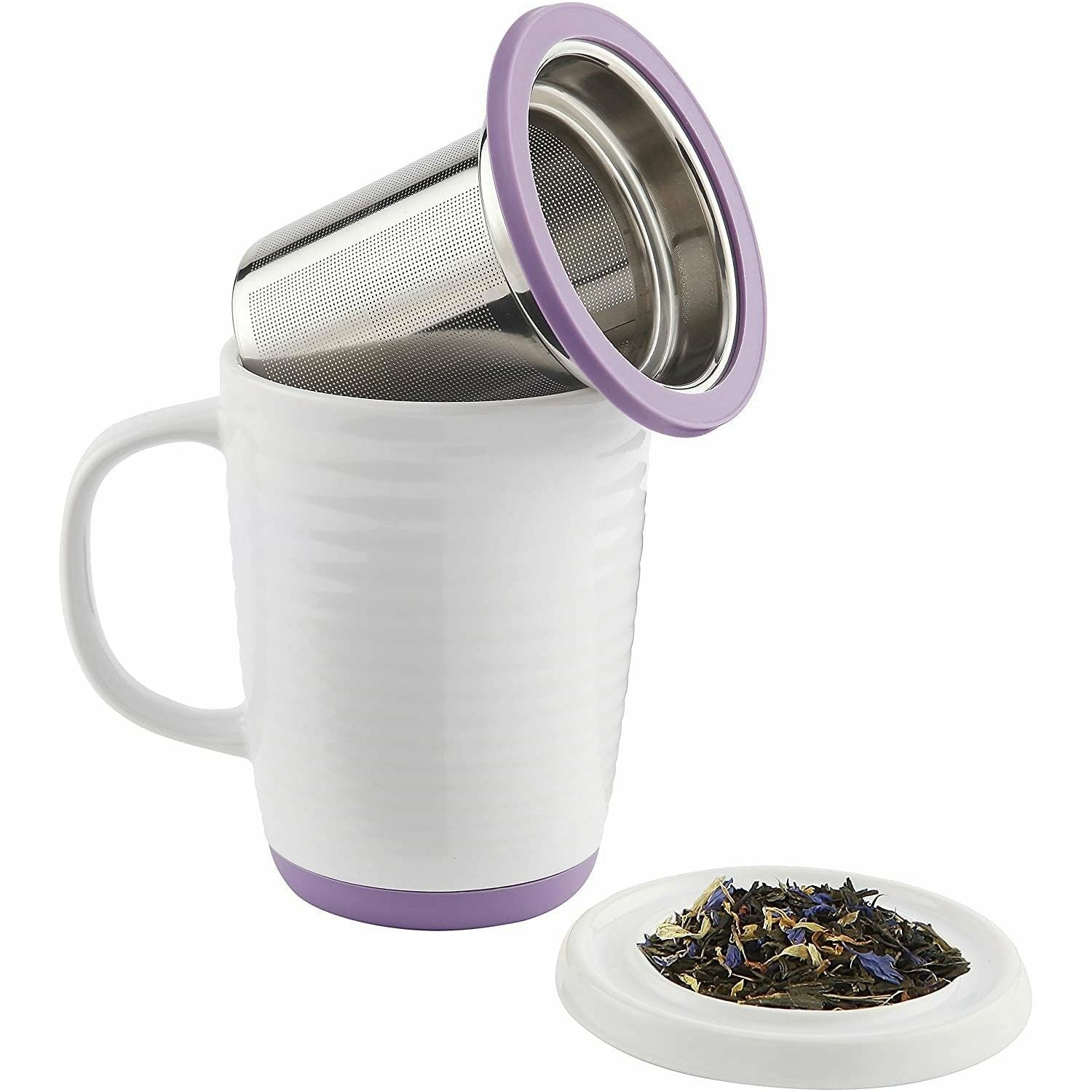 Mug + Infuser, Various Colors, 16 oz