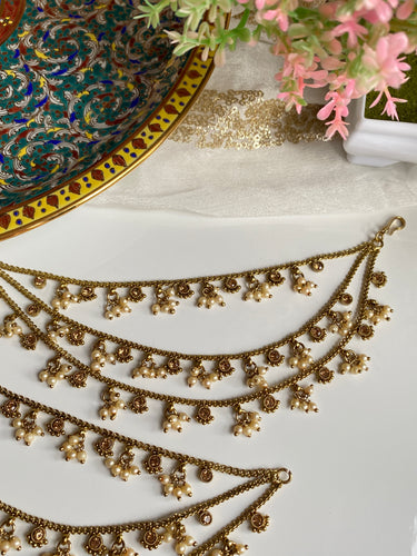 Pakistani thappa kundan / original multani jhumki earring | Bead work,  Pakistani earrings, Jhumki earrings