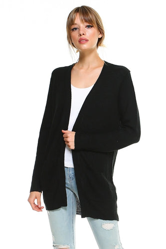 longline sweater cardigan