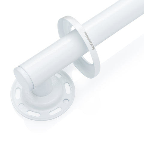 Intelligent 9-Hole Flange Technology featured in our White Designer Grab Bar.