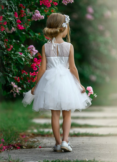 flower girl dresses white
