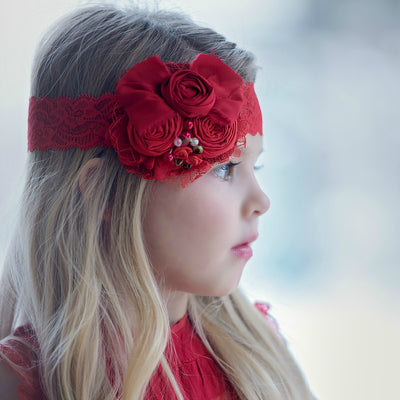 flower lace headband