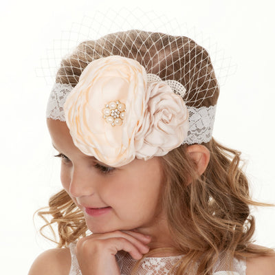 flower lace headband