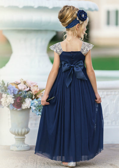 navy flower dresses