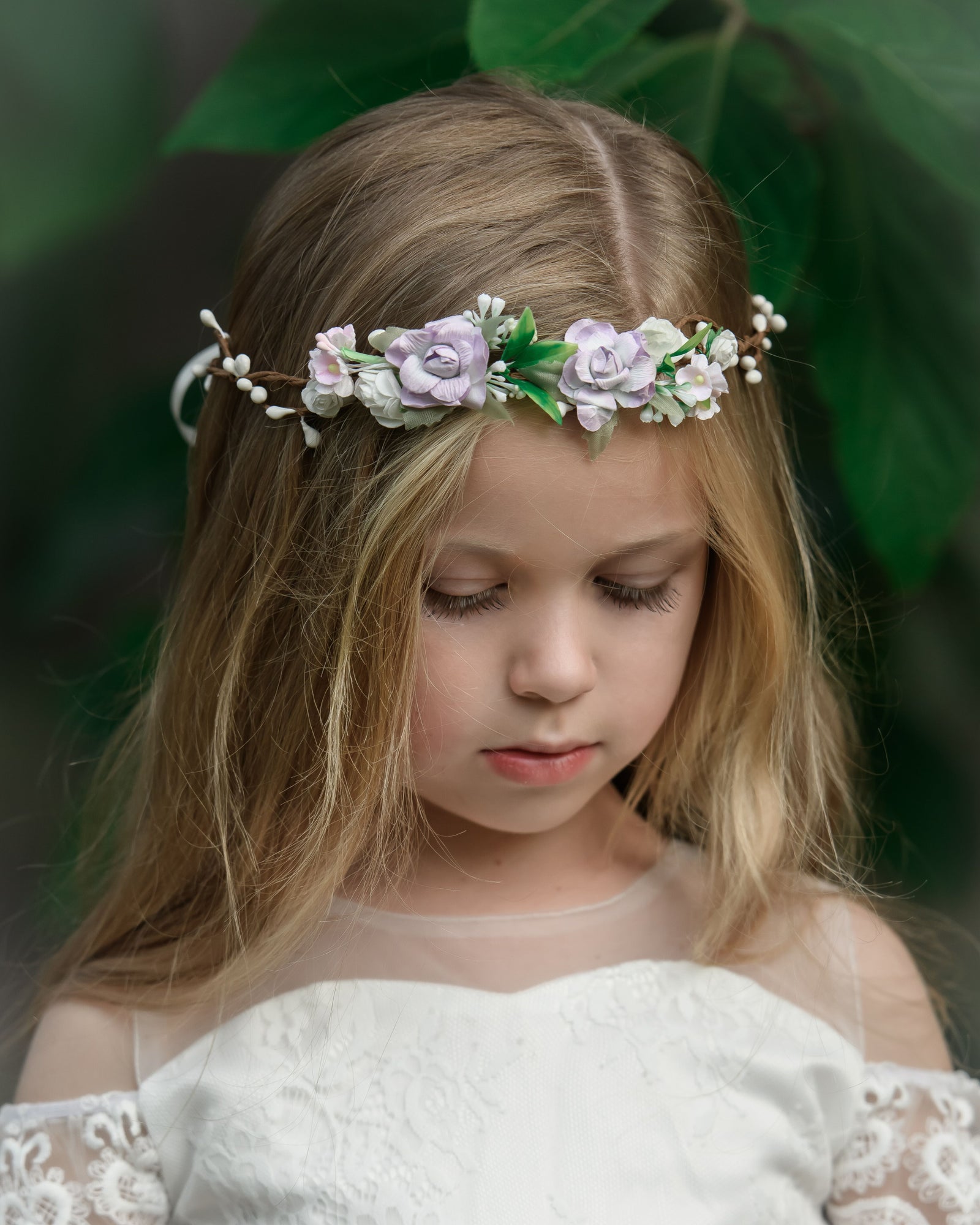 Leanne Flower Girl Crown Think Pink Bows