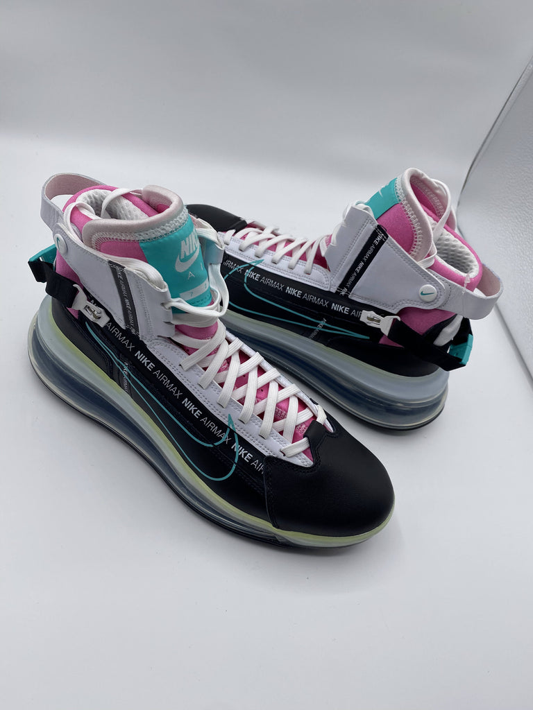 saltar Igualmente Caballo Nike Mens Air Max 720 Black Saturn South Beach Basketball Shoes Size U –  rolygotit