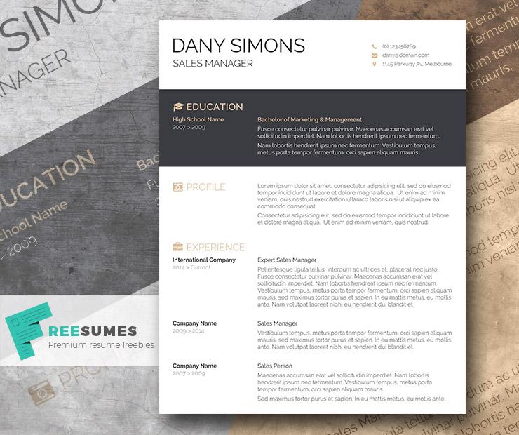 free resume template download for microsoft word