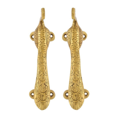 Brass Luxury Door Handle Parrot-shaped 'tamba' / 