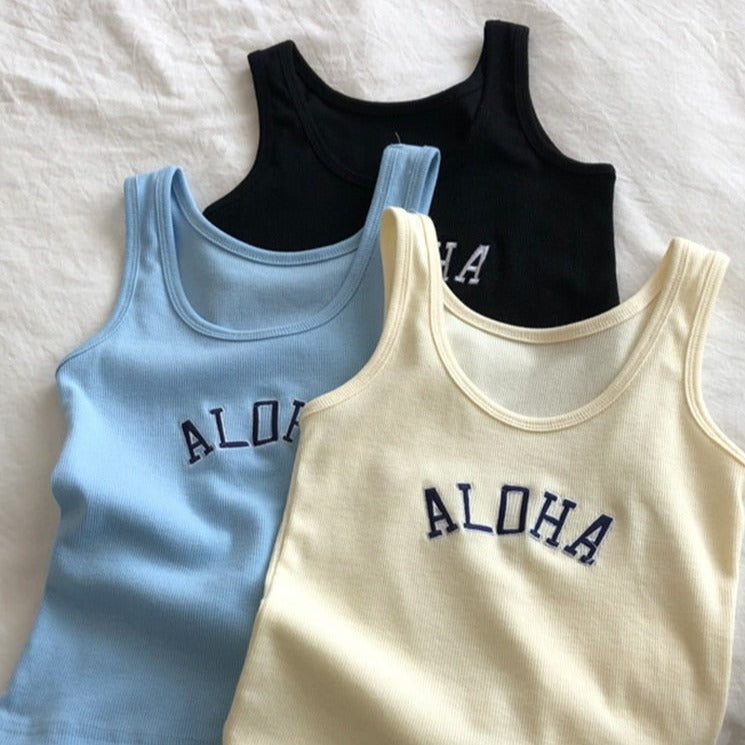 Summer Knitted 'Aloha' Tank Top