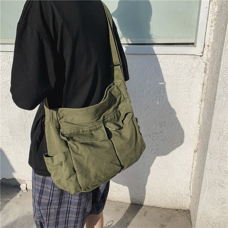 Sourcing Y2K Gothic Shoulder Canvas Bag - Dropshipman