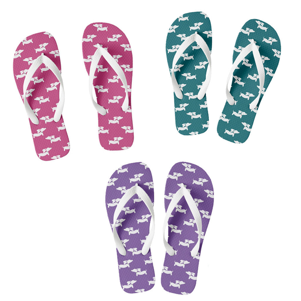 Dachshund Flip Flops Thong Style – The Smoothe Store