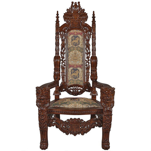 Image of Design Toscano AF1038 Lord Raffles Throne Chair