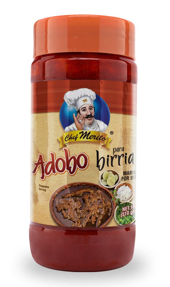 Chef Merito Adobo P/ Birria 6/18oz | Los Compadres Distributor