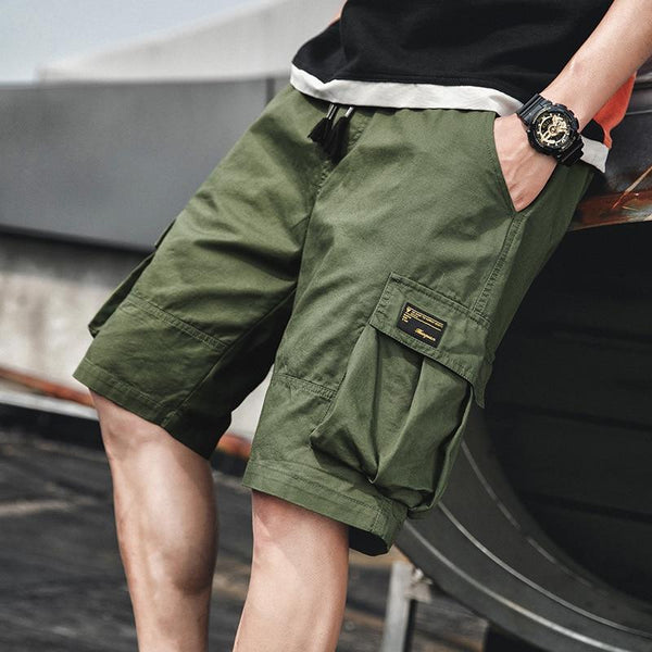 Japanese Shorts Summer Khaki Cargo | Japanese Temple