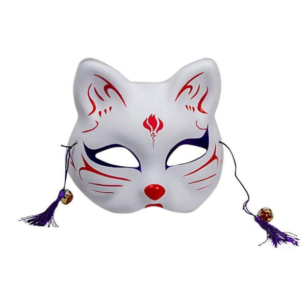 Fashion Purple Kitsune Mask | Japanese Temple