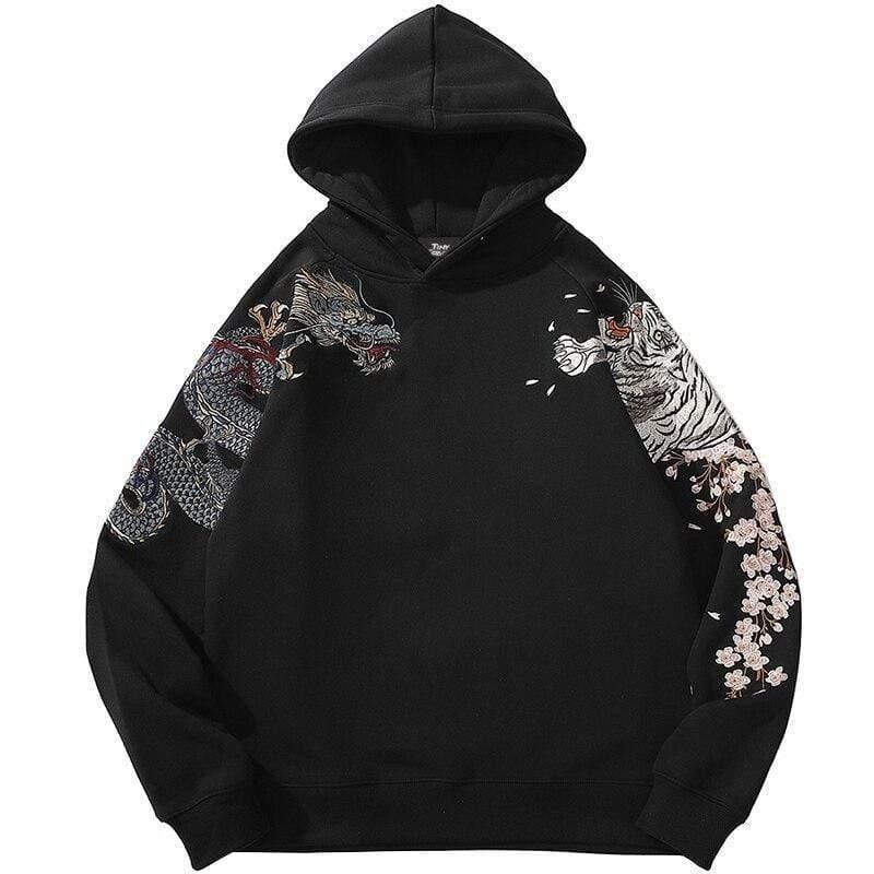 Japanese Red Crane Hoodie | Japanese Temple