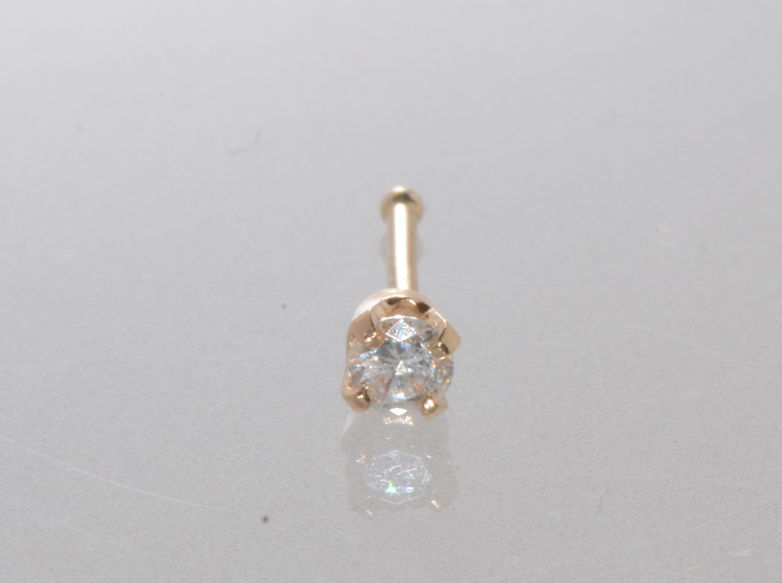 14k Yellow Gold .05 ct Genuine Diamond 