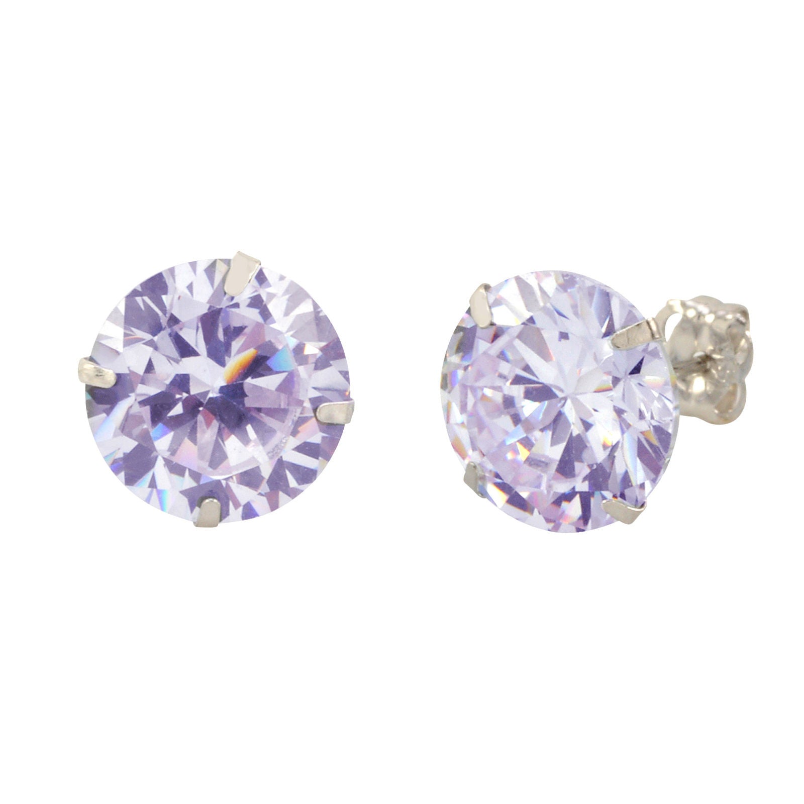 purple stud earrings