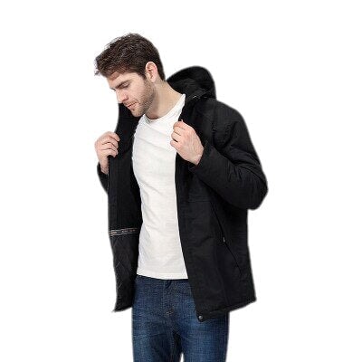 Sweat Chauffant Homme Femme Veste Chauffante Électrique Vestes d'hiver  Chaudes Manteau Chauffant USB Polaire Sweat Zippé sans Capuche pour La  Chasse Randonnée (Noir S) : : Mode