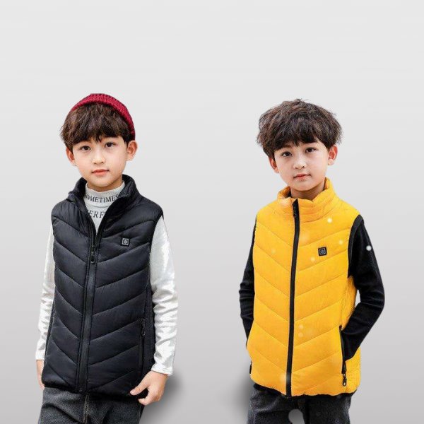 Manteau Doudoune Chauffant Enfants-Veste Chauffante Enfant USB à Capuche -  3 Températures Réglables - Manches Longues - Veste Chauffant avec Zips  Vêtement Lavable Doudoune Chasse Enfants Hiver : : Mode