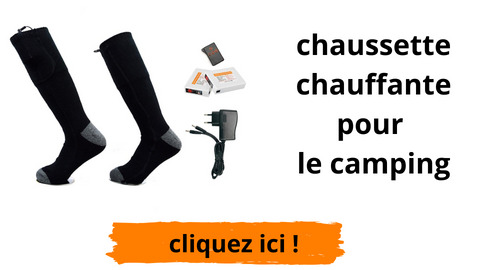 chaussette chauffante pour le camping