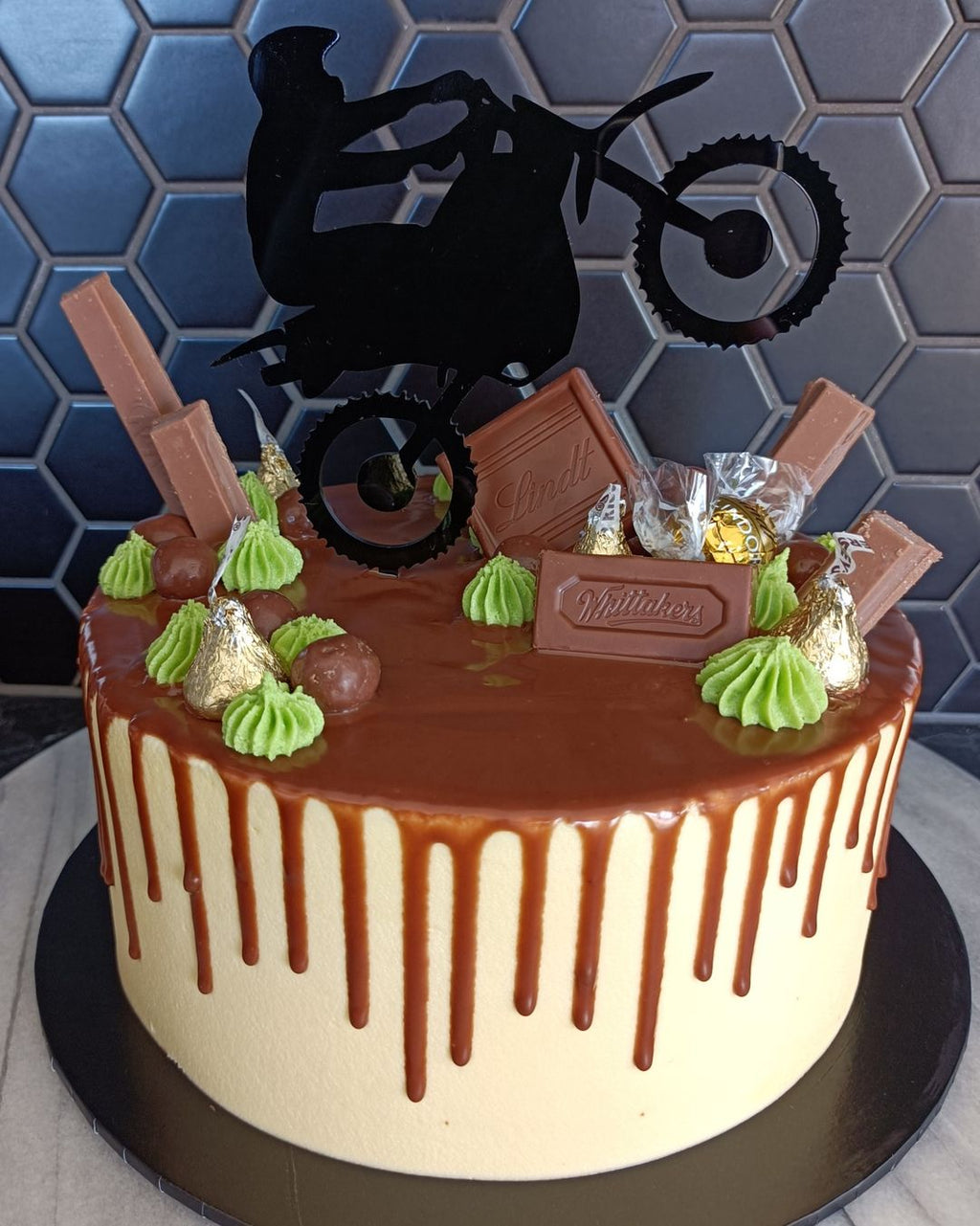 simple motor bike - Decorated Cake by d and k creative - CakesDecor
