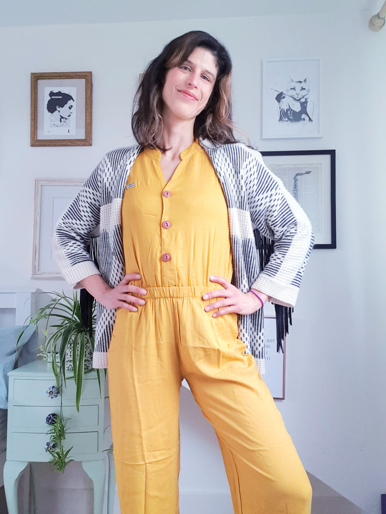 Talya mustard jumpsuit